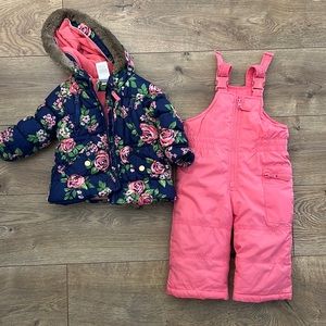 Snow suit set, little girls, 12 months